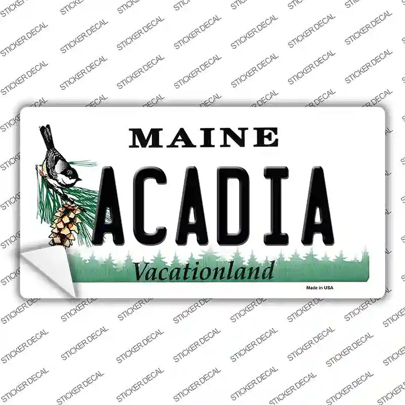 Acadia Maine Novelty Sticker Decal Small