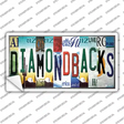 Diamondbacks Strip Art Novelty Sticker Decal Small