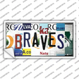 Braves Strip Art Novelty Sticker Decal Small