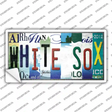 White Sox Strip Art Novelty Sticker Decal Small