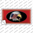 American Flag Eagle Red Novelty Sticker Decal