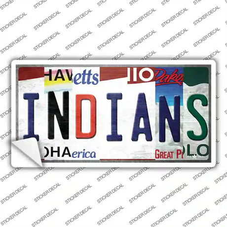 Indians Strip Art Novelty Sticker Decal Small