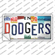 Dodgers Strip Art Novelty Sticker Decal Small