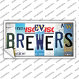 Brewers Strip Art Novelty Sticker Decal Small