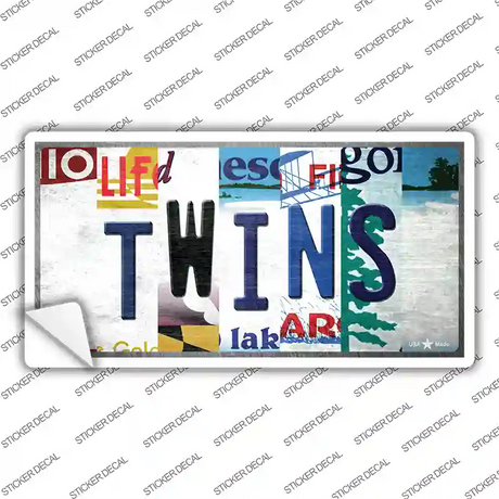 Twins Strip Art Novelty Sticker Decal Small