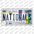 Nationals Strip Art Novelty Sticker Decal Small