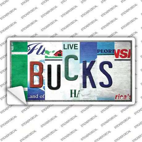 Bucks Strip Art Novelty Sticker Decal