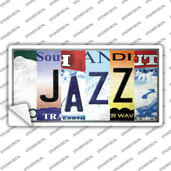 Jazz Strip Art Novelty Sticker Decal | Smart Blonde
