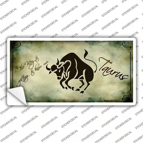 Taurus Zodiac Novelty Sticker Decal Small