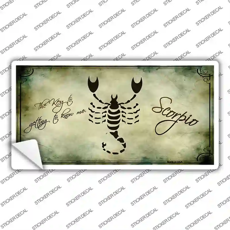 Scorpio Zodiac Novelty Sticker Decal Small