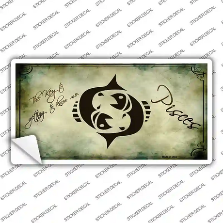 Pisces Zodiac Novelty Sticker Decal Small