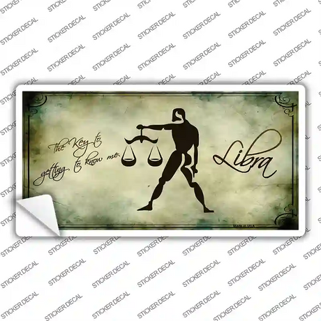 Libra Zodiac Novelty Sticker Decal Small