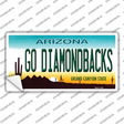 Go Diamondbacks Novelty Sticker Decal Small