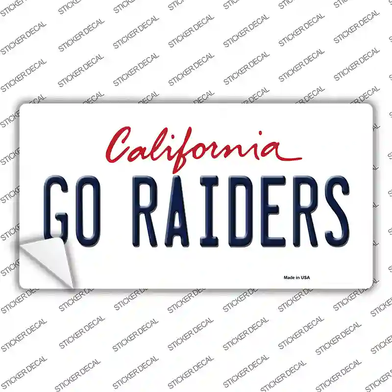 Go Raiders Novelty Sticker Decal Small