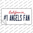 Number 1 Angels Fan Novelty Sticker Decal Small