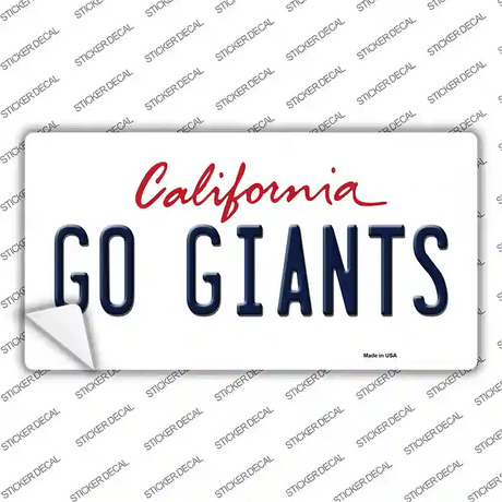 Go Giants Novelty Sticker Decal Small