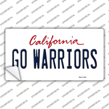 Go Warriors Novelty Sticker Decal Small