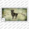 Aries Zodiac Novelty Sticker Decal Small