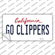 Go Clippers Novelty Sticker Decal Small