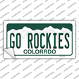 Go Rockies Novelty Sticker Decal Small