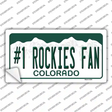 Number 1 Rockies Fan Novelty Sticker Decal Small