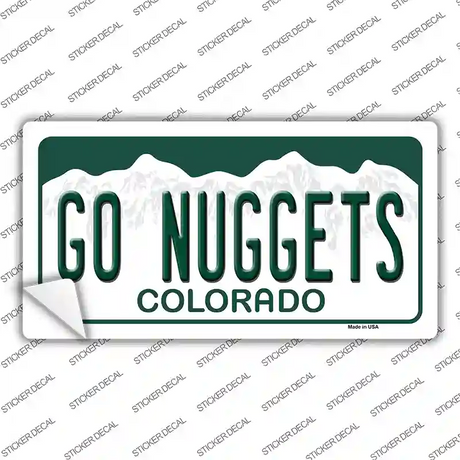 Go Nuggets Novelty Sticker Decal Small