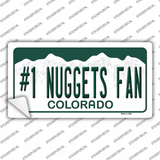 Number 1 Nuggets Fan Novelty Sticker Decal Small