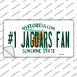 Number 1 Jaguars Fan Novelty Sticker Decal Small