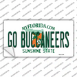 Go Buccaneers Novelty Sticker Decal Small