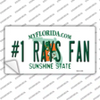 Number 1 Rays Fan Novelty Sticker Decal Small