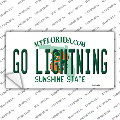 Go Lightning Novelty Sticker Decal Small