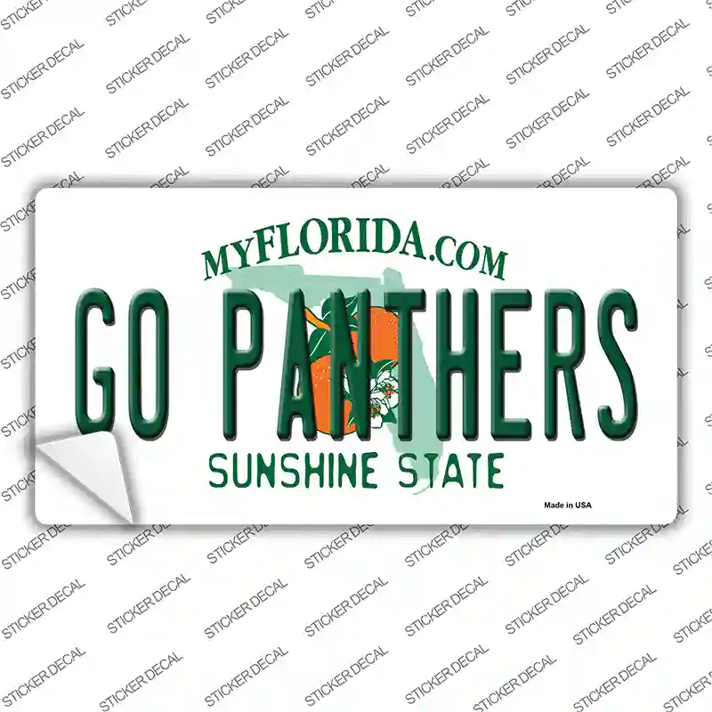 Go Panthers Novelty Sticker Decal Small