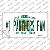 Number 1 Panthers Fan Novelty Sticker Decal Small