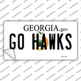 Go Hawks Novelty Sticker Decal Small