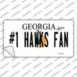 Number 1 Hawks Fan Novelty Sticker Decal Small