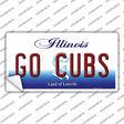 Go Cubs Novelty Sticker Decal Small