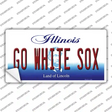 Go White Sox Novelty Sticker Decal Small