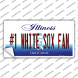 Number 1 White Sox Fan Novelty Sticker Decal Small