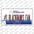 Number 1 Blackhawks Fan Novelty Sticker Decal Small