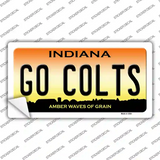 Go Colts Novelty Sticker Decal Small