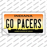 Go Pacers Novelty Sticker Decal Small