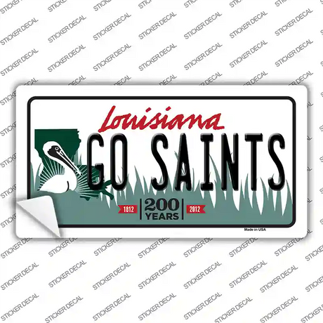 Go Saints Novelty Sticker Decal Small