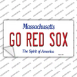 Go Red Sox Novelty Sticker Decal Small