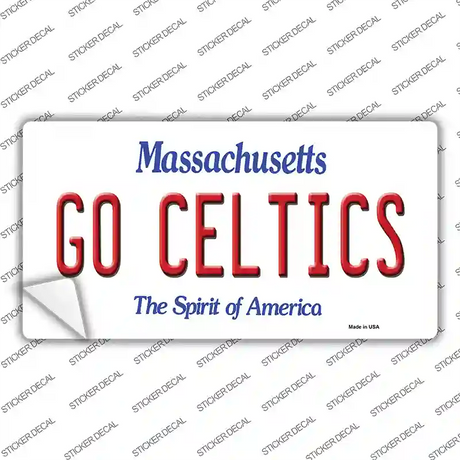 Go Celtics Novelty Sticker Decal Small