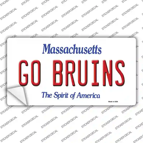 Go Bruins Novelty Sticker Decal Small