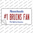 Number 1 Bruins Fan Novelty Sticker Decal Small