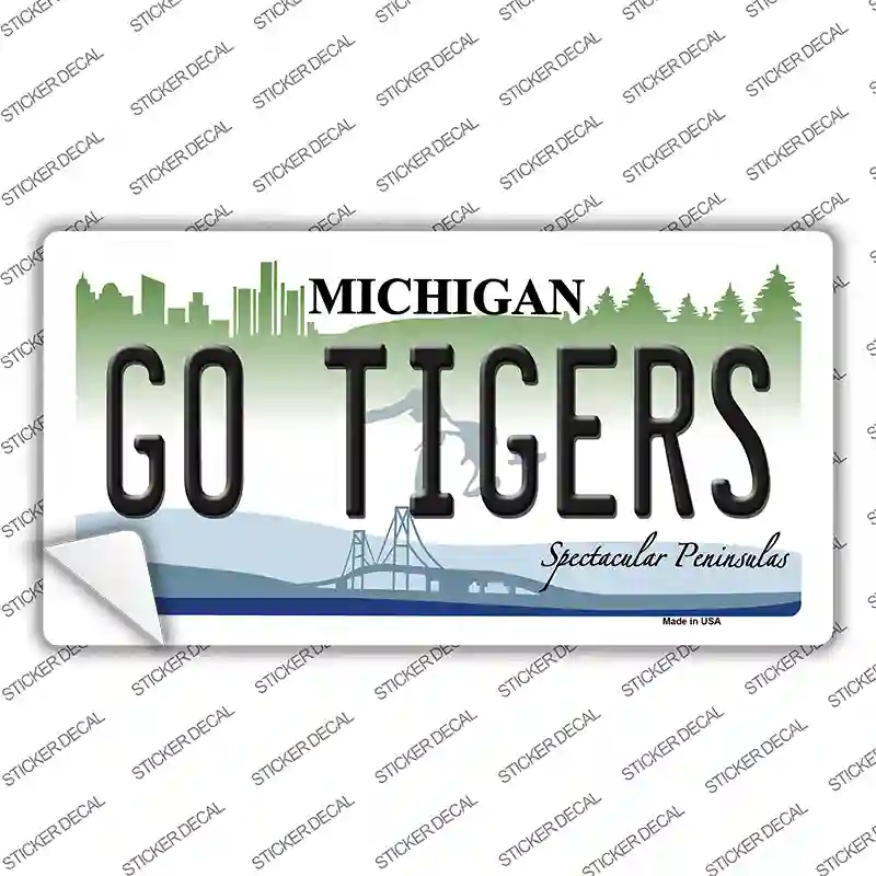 Go Tigers Novelty Sticker Decal