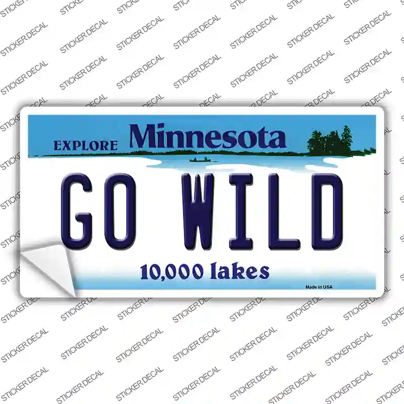 Go Wild Novelty Sticker Decal Small