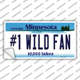 Number 1 Wild Fan Novelty Sticker Decal Small