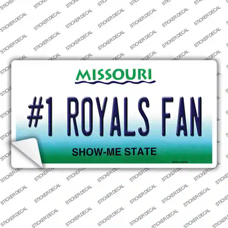 Number 1 Royals Fan Novelty Sticker Decal Small